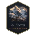 2× Everest: climb 17,696m